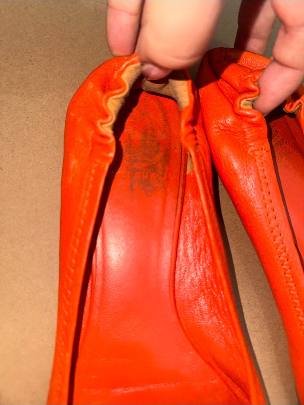 Tory Burch Ballet flats orange size 9 - Picture 8 of 9